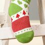 Personalised Silent Night Knitted Christmas Stocking, thumbnail 6 of 7
