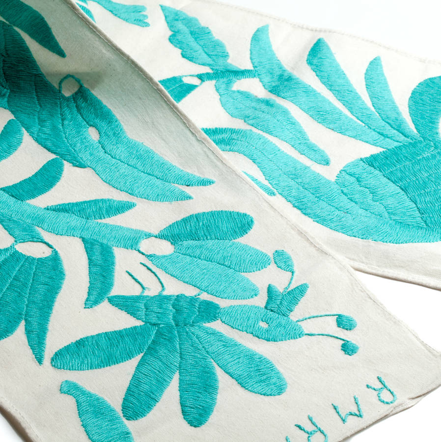 table runner from mexico handmade by chilpa