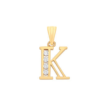 Luminous Script 9 K Solid Gold Pendant, 11 of 12