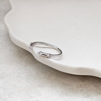 Diamond Open Band Ring, 7 of 8