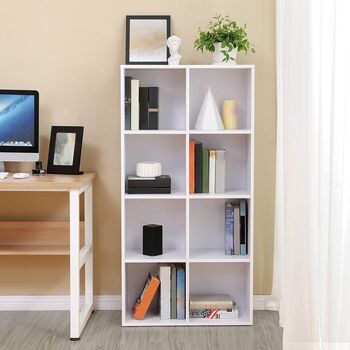 Bookcase Floor Standing Storage Unit Wooden Bookshelf, 3 of 12