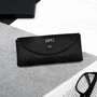 Handmade Personalised Black Leather Rounded Glasses Case, thumbnail 1 of 4