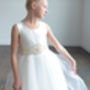 A Pure Silk Or Satin Flower Girl Dress, thumbnail 2 of 4