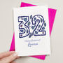 Any Age Floral Personalised Birthday Card, thumbnail 1 of 5