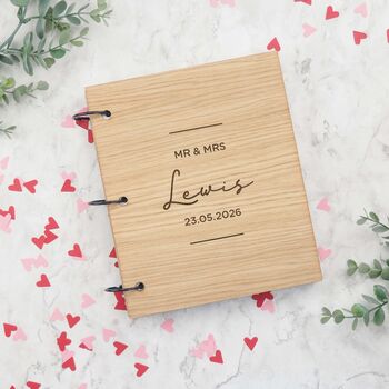 Personalised Scrapbook Wedding Gift For Bride And Groom, 8 of 10