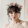 Mabel Pastel Bridal Dried Flower Crown Wedding Headband, thumbnail 2 of 4