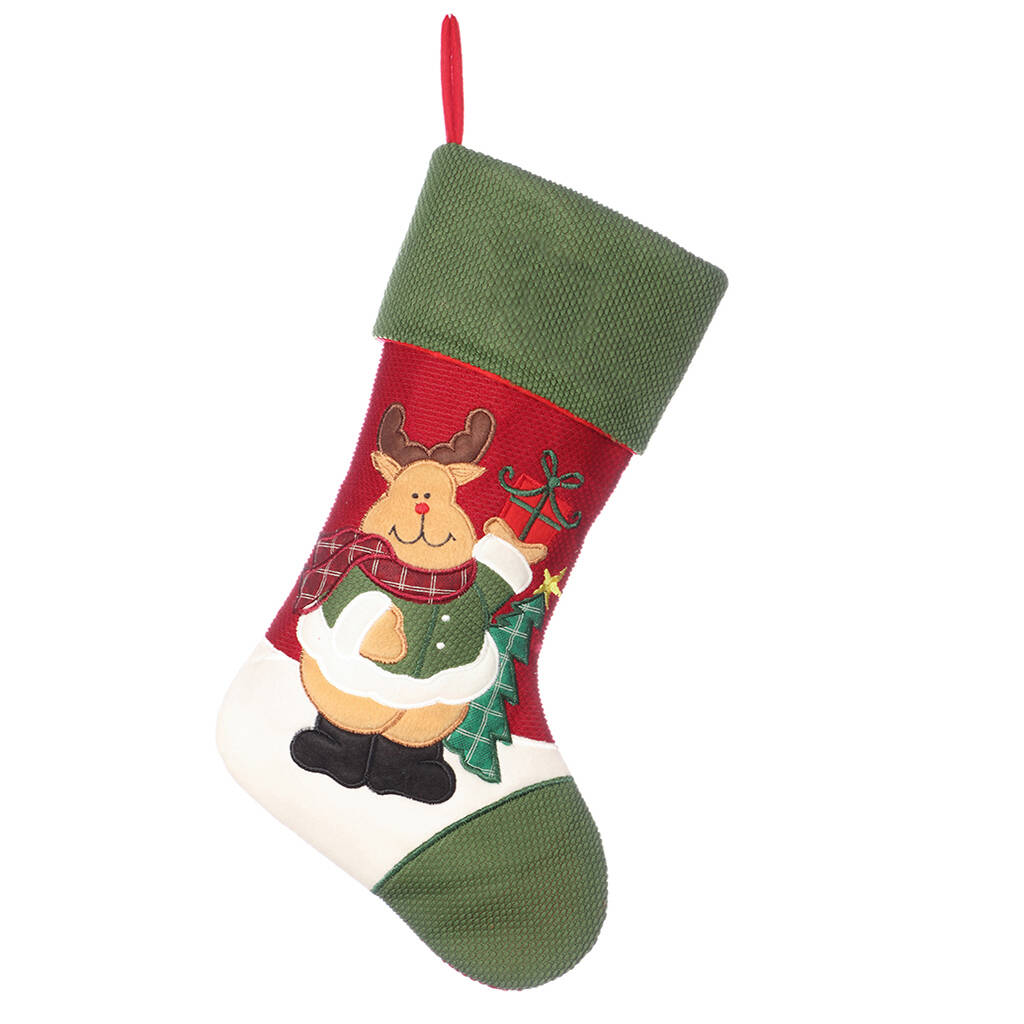 Personalised Traditional Reindeer Christmas Stocking By Dibor ...