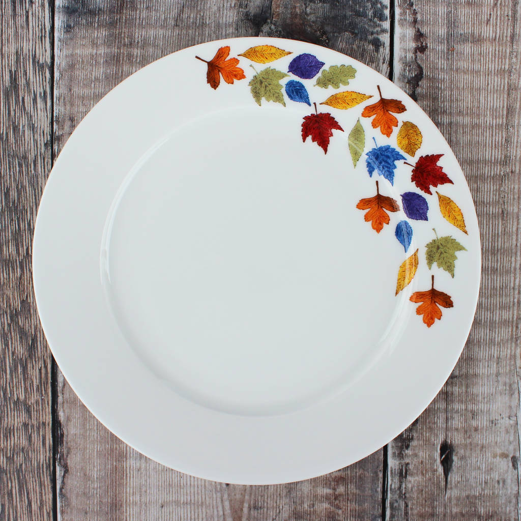 ‘Falling Leaves’ Side Plate By Lucy Green Designs