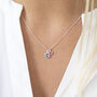 Mother And Child Birthstone Charm Necklace, thumbnail 4 of 11