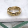 Gold Hammered Russian Wedding Ring, thumbnail 2 of 5