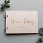 Personalised Wooden Simple Wedding Guestbook, thumbnail 1 of 5