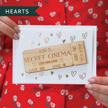Personalised Wooden Ticket Gift Card, 7 of 10