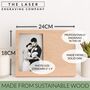 'Welcome To The World' Solid Oak Photo Frame, thumbnail 2 of 6