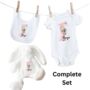 Personalised Pink Birthday Milestone Teddy, thumbnail 3 of 12