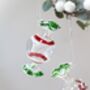 Set Of Four Glass Sweetie Hanging Decorations, thumbnail 3 of 5