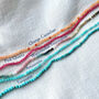 Personalised Beaded Necklace Sterling Silver, thumbnail 3 of 4