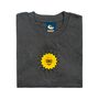 Morning Sun Embroidered T Shirt Graphite, thumbnail 2 of 6