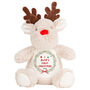 Personalised First Christmas Gift Toy Reindeer Teddy, thumbnail 2 of 3