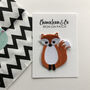 Fox Iron On Patch, thumbnail 2 of 3