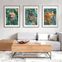 Three Prints Big Cats Jungle Tiger Cheetah Leopard Art, thumbnail 8 of 10