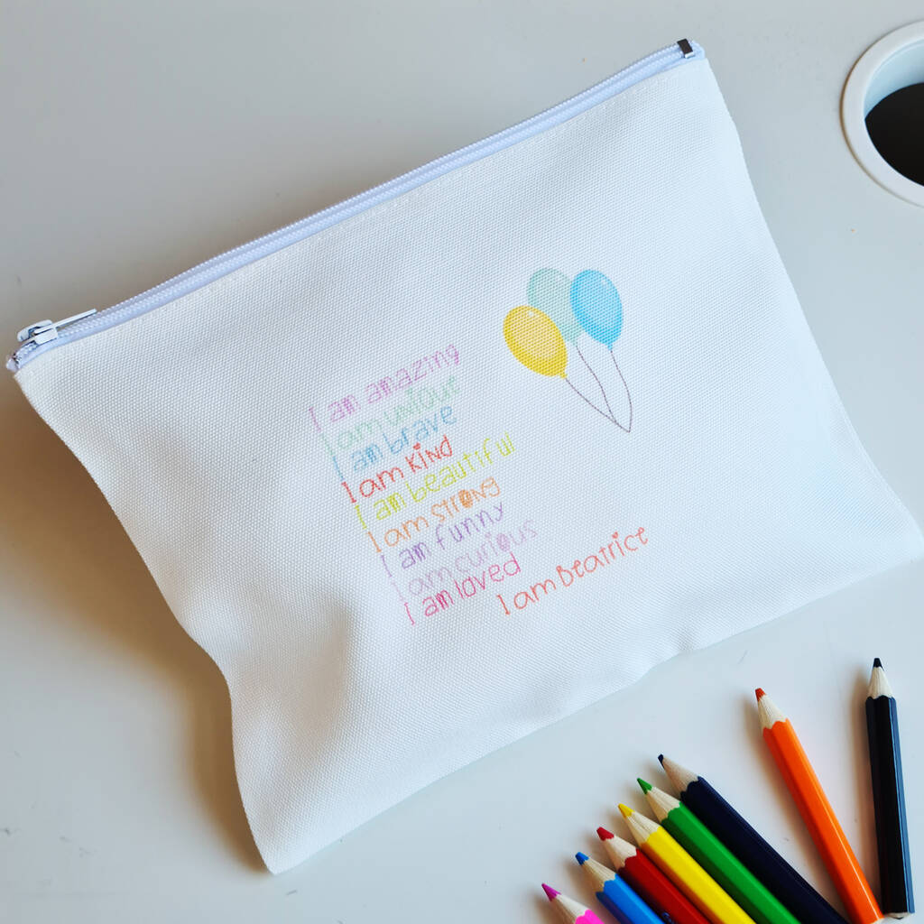 Personalised Motivational Pencil Case. Back To School, 1 of 3