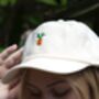 Unisex Hand Embroidered Cap With Cactus, thumbnail 5 of 5