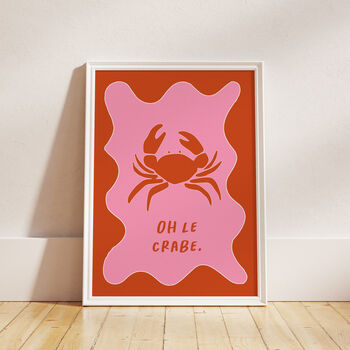 Sweary Seas Illustrated Crab, Shell Or Oyster Print, 12 of 12