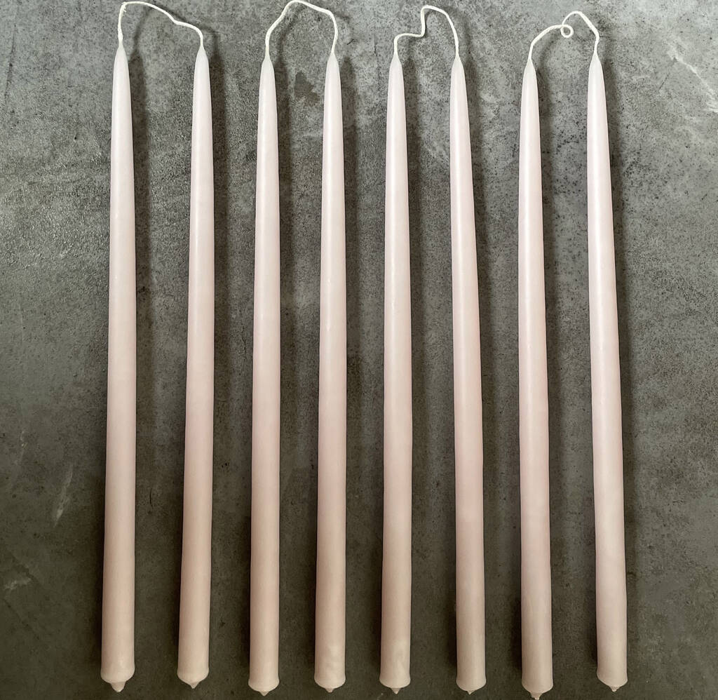 Hand Dipped Taper Candles In Bloom