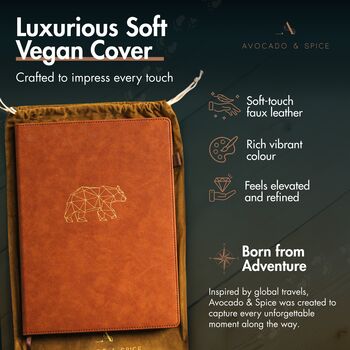 Brown Bear A4 Journal With Strap, Bookmark And Pen Holder, 2 of 7