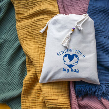 Soft Cotton Muslin Throw, Retirement Gift Personalised, 2 of 10