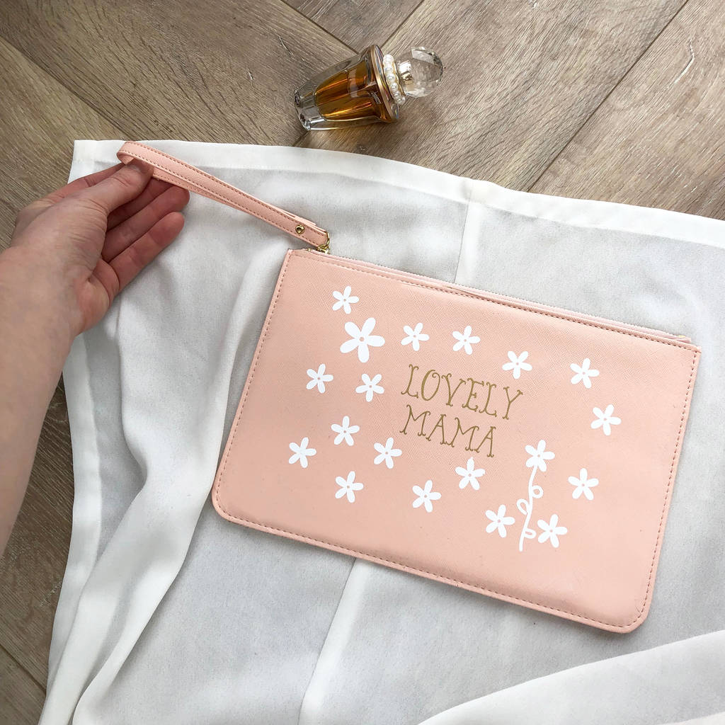 Personalised Faux Leather Daisy Clutch Bag By Solesmith