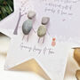 Personalised ‘Family Festive’ Christmas Pebble Star Hanging Decoration, thumbnail 2 of 5