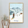 Meribel Ski Resort France Travel Poster Art Print, thumbnail 5 of 8