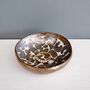 Handmade Gold Leopard Print Ceramic Ring Dish, thumbnail 2 of 7