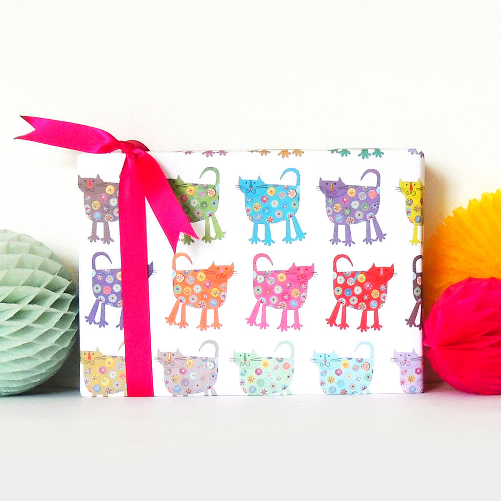 Cats Gift Wrap Two Sheets By Kali Stileman Publishing