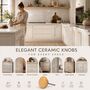 Floral Ceramic Cabinet Knob Yellow And White Round Shaped, thumbnail 8 of 8