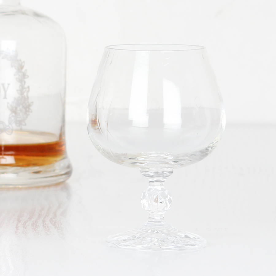 set of stemmed cognac glasses by dibor