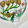 Freesia Hand Painted Gin Glass, thumbnail 5 of 8