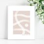 Personalised Neutral Abstract Art Print, thumbnail 2 of 3