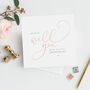 Will You Be My Flower Girl Card | Rose Text Fe37, thumbnail 2 of 4