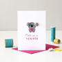 Handmade Koala Card For Mother's Day, thumbnail 1 of 3