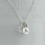 Personalised Solid Silver Open Heart Necklace, thumbnail 1 of 3
