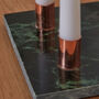 Contemporary Marble And Rose Gold Candle Holder, thumbnail 4 of 5