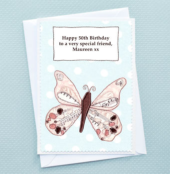 'Butterfly' Personalised Birthday Card, 4 of 4