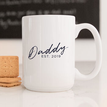 Daddy Est. New Daddy Gift Coaster, 2 of 3