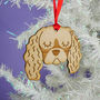 Cavalier King Charles Spaniel Dog Christmas Decoration, thumbnail 1 of 2