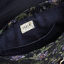 Navy Passion Flower Satchel, thumbnail 7 of 8
