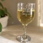 18th Birthday Gift Engraved Wine Glass, thumbnail 1 of 10