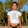 'Stay Wild Ocean Child' Surfer Cotton T Shirt, thumbnail 5 of 6