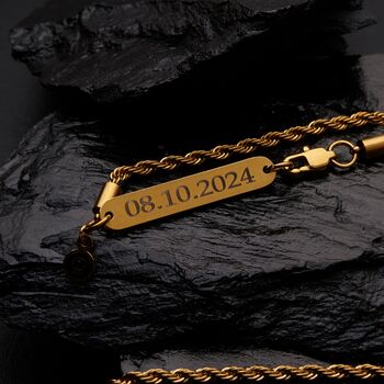 Gold 3mm Rope Necklace, 7 of 11